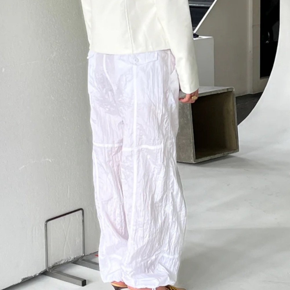 Motel X Olivia Neill Phil Trouser In Parachute Ivory